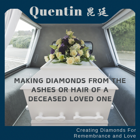 Diamonds made from ashes or hair of loved ones