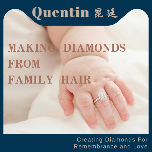 Family members make diamonds from their hair