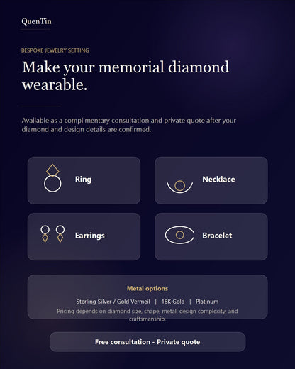 QuenTin bespoke jewelry setting service