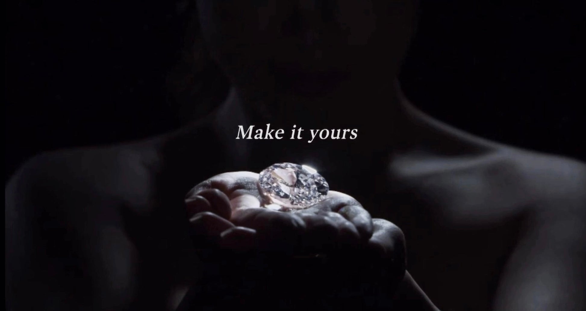 Custom memorial diamond in hand