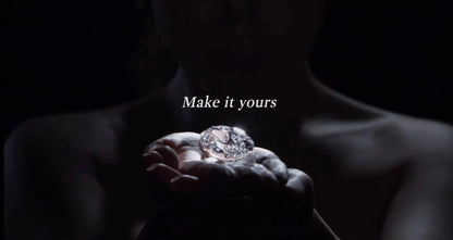 Custom memorial diamond in hand